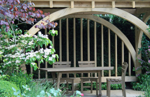 Garden eating area