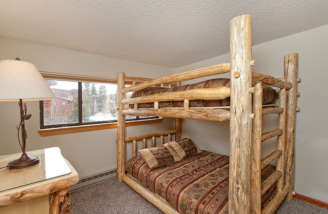 log bedroom set
